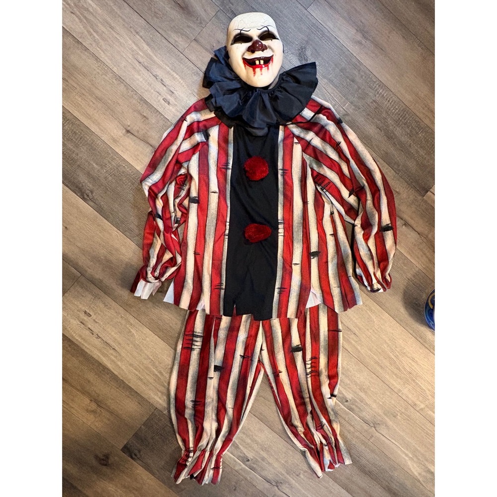 California Costumes Nightmare Clown Adult Mens Halloween Costume Set Red White M
